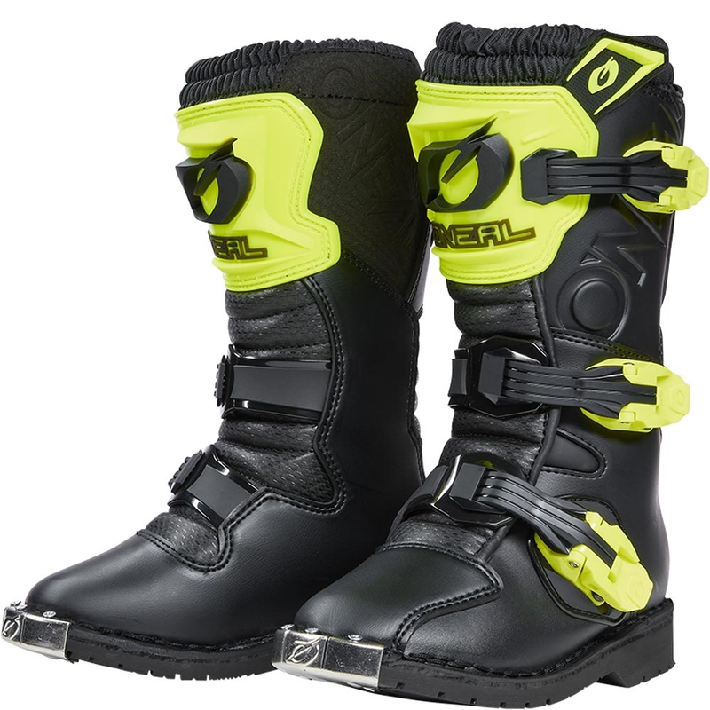 Detské motokrosové topánky O´Neal Rider PRO čierno-fluo žlté