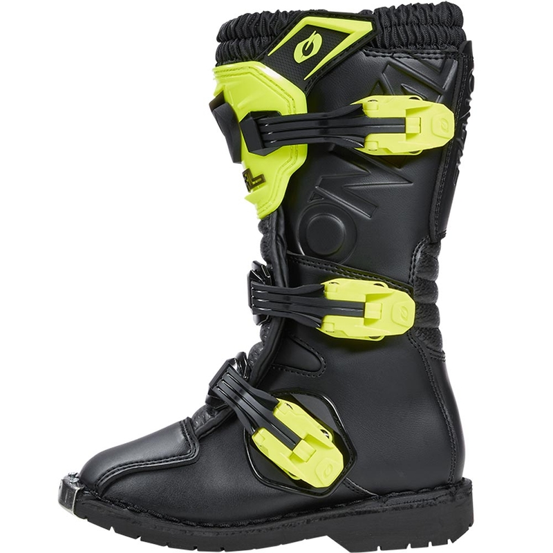 Detské motokrosové topánky O´Neal Rider PRO čierno-fluo žlté