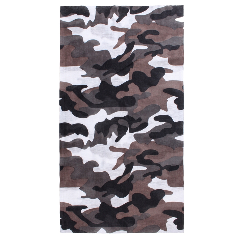Multifunkčná šatka na motocykel RSA Camo sivá