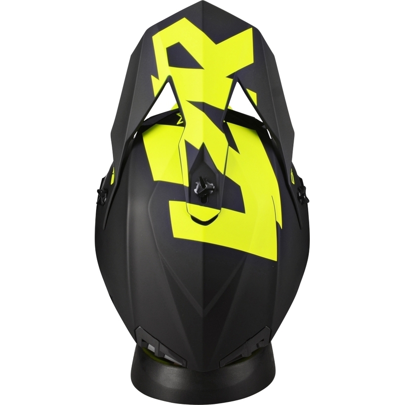 Motokrosová prilba na motocykel Lazer OR-3 Rocky čierno-fluo žltá