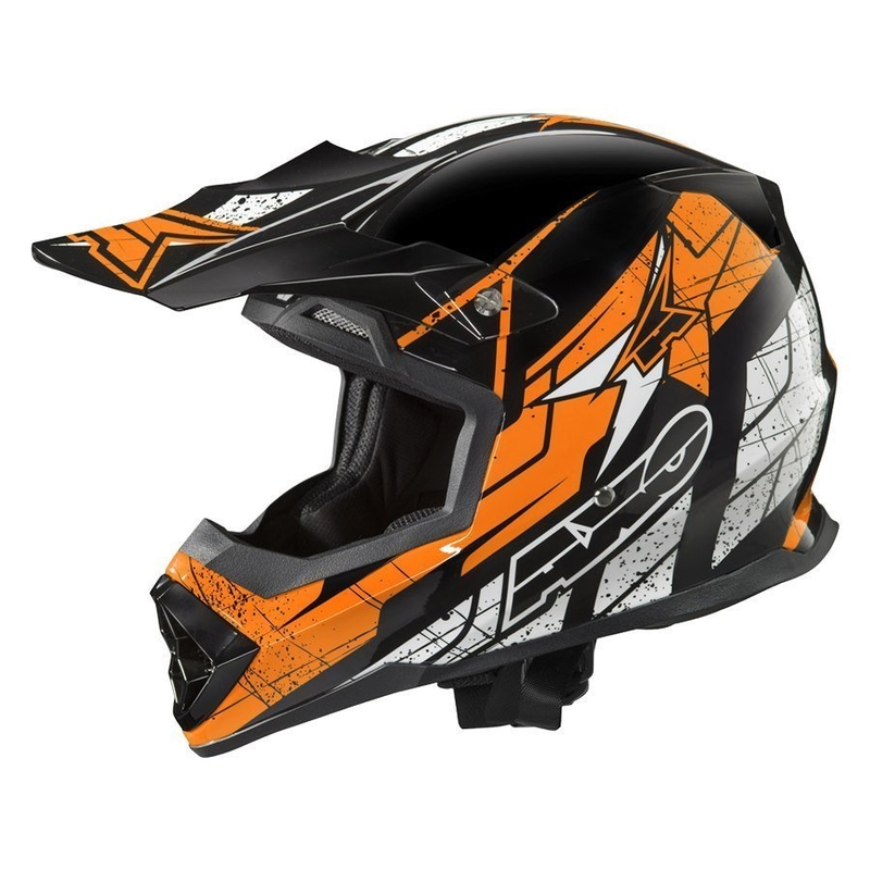 Motokrosová prilba AXO Tribe čierno-oranžová - II. akosť