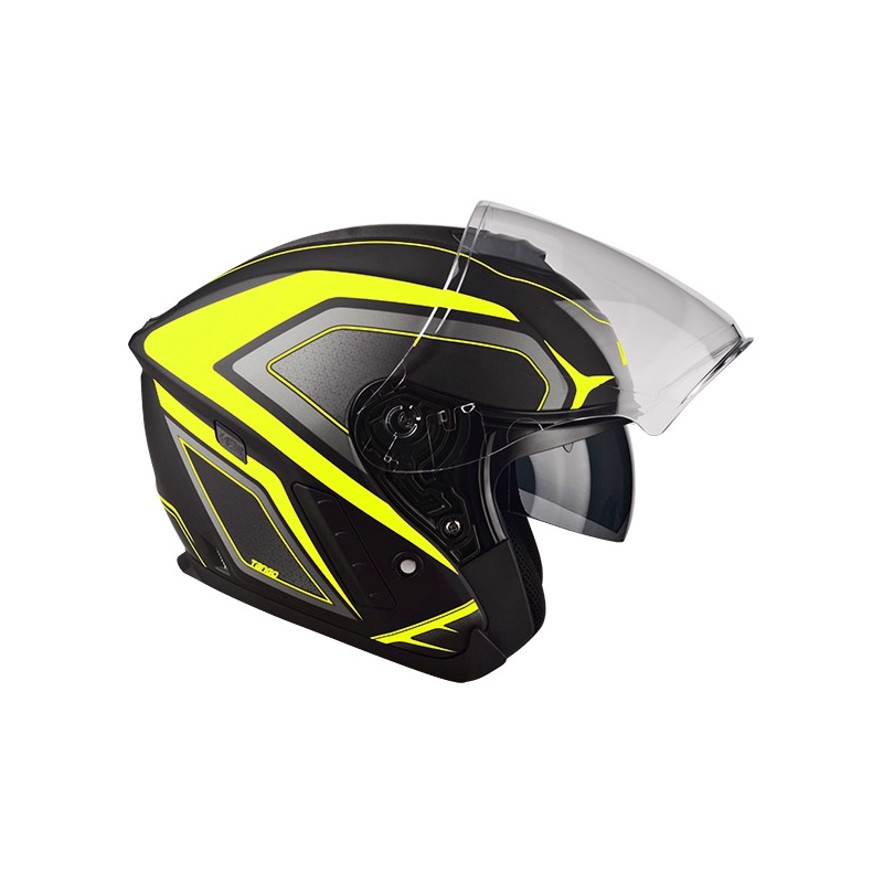 Otvorená prilba na motocykel Lazer Tango Hexa čierno-fluo žltá výpredaj