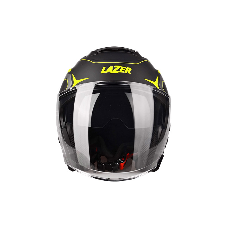 Otvorená prilba na motocykel Lazer Tango Hexa čierno-fluo žltá výpredaj