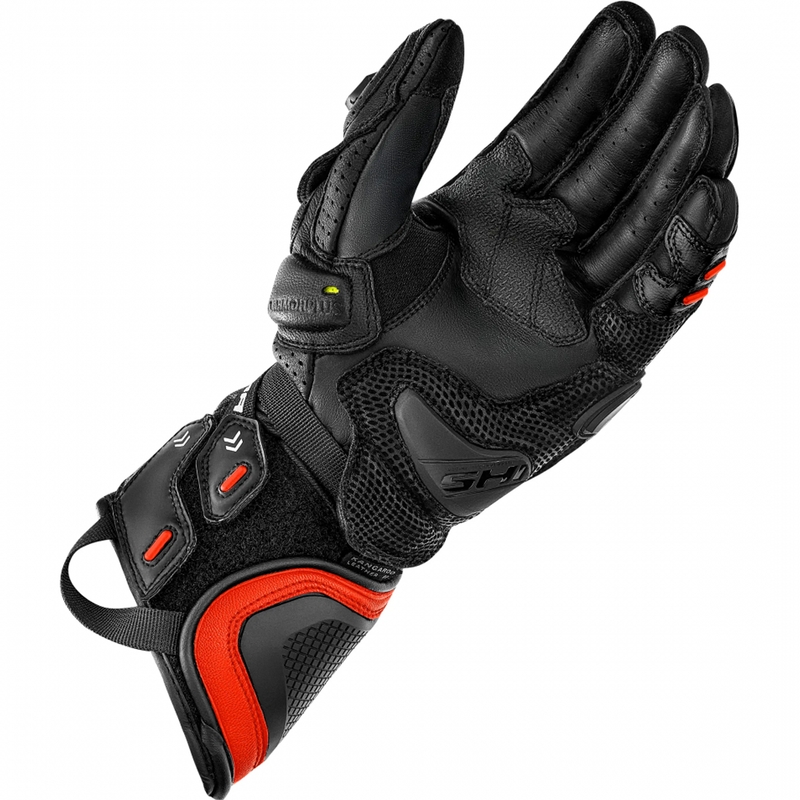 Rukavice na motorku Shima RS-3 fluo červené
