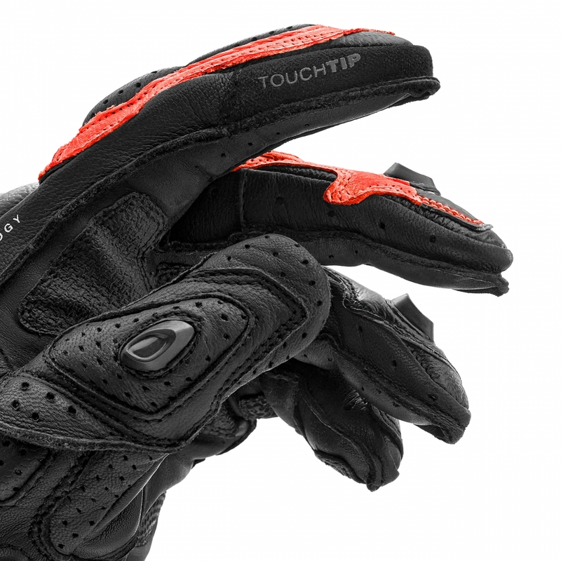Rukavice na motorku Shima RS-3 fluo červené