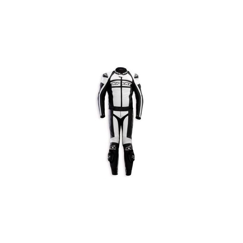 Kombinéza na motorku Spyke SKIN DIV MAN - white - veľ. 58