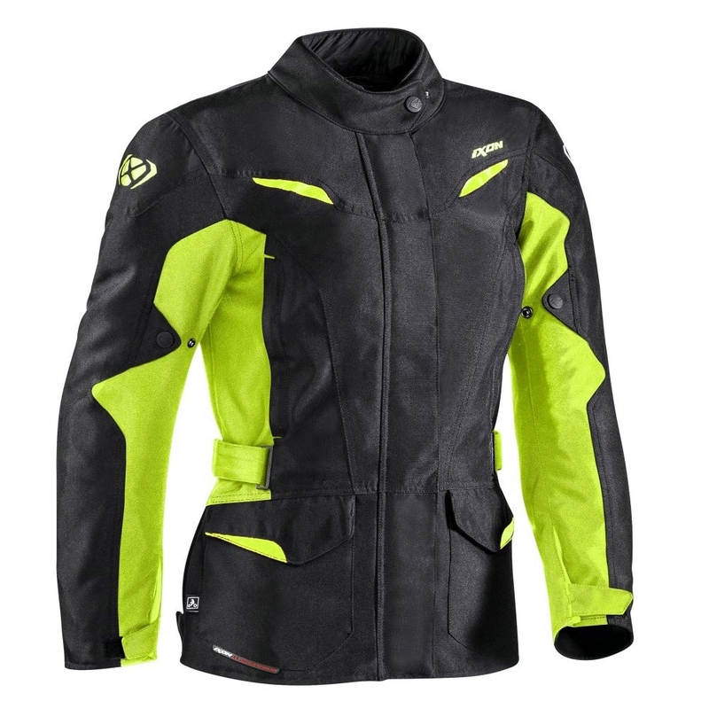 Dámska bunda na motocykel IXON Summit 2 čierno-fluo žltá výpredaj