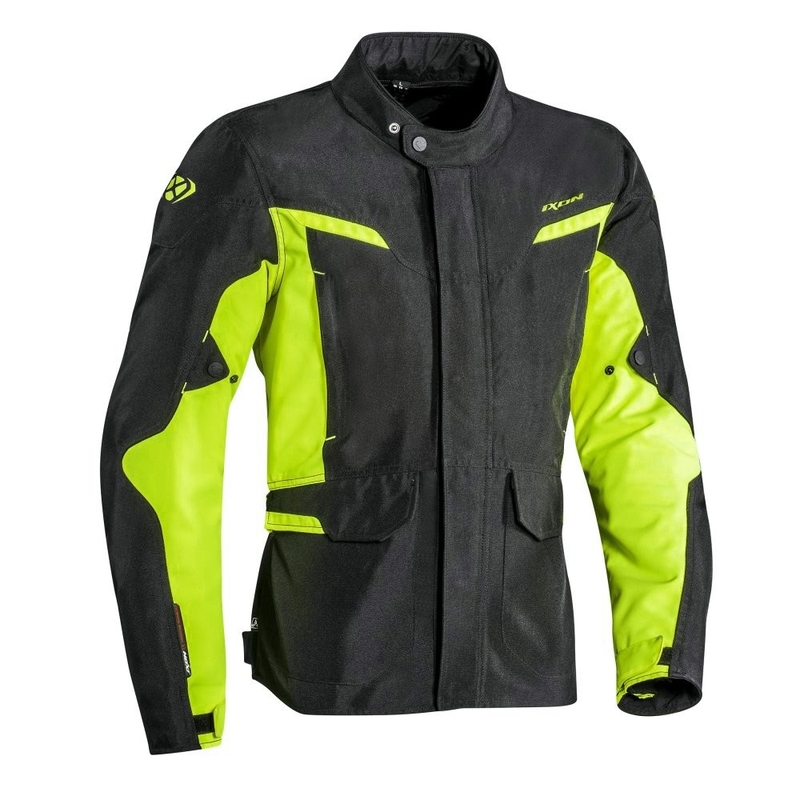 Bunda na motocykel IXON Summit 2 čierno-fluo žltá výpredaj