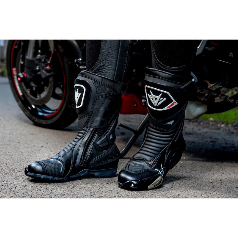 Vysoké čižmy na motocykel RSA GP-01 čierne výpredaj