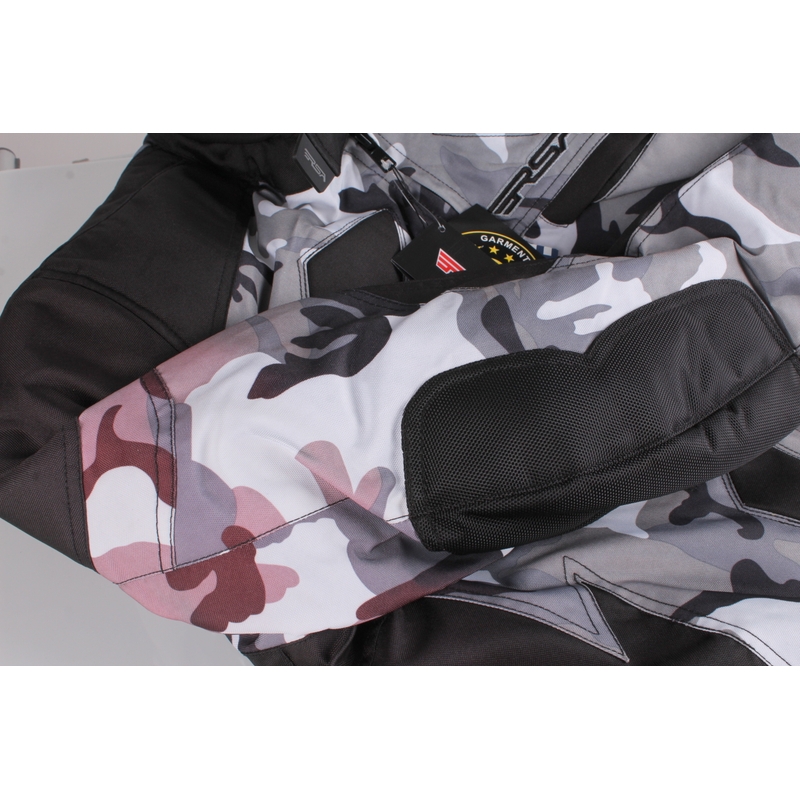Bunda na motorku RSA Camuflage šedá - II. akosť