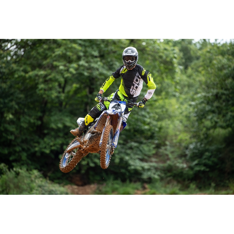 Motokrosový dres Shot DEVO Ultimate čierno-fluorescenčno žltý
