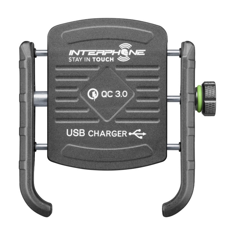 Univerzálny držiak Interphone Motocrab s USB portom