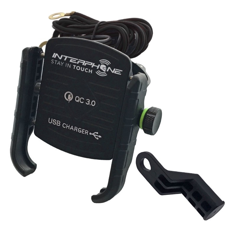 Univerzálny držiak Interphone Motocrab s USB portom