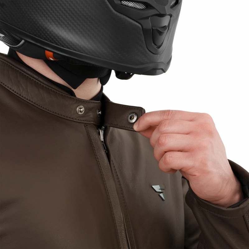 Kožená bunda na motorku Shima Hunter 3.0 hnedá
