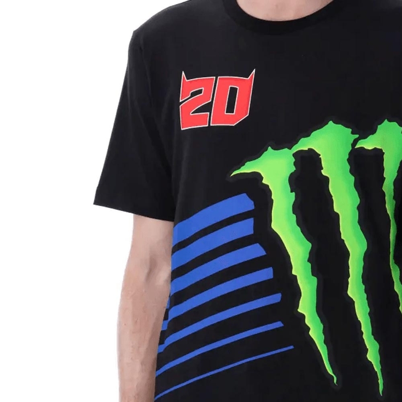 Tričko Fabio Quartararo Monster Energy Logo čierne