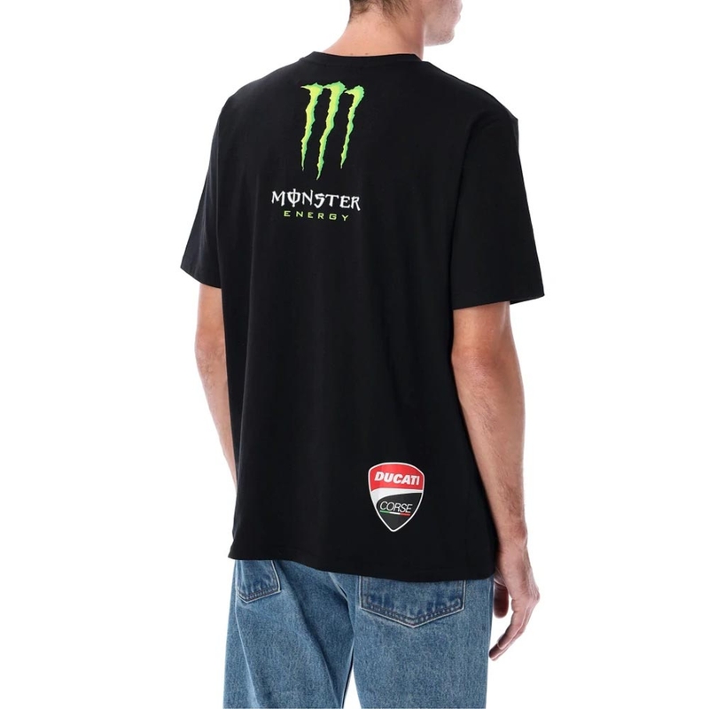 Tričko Ducati Corse Monster Energy s logom čierne