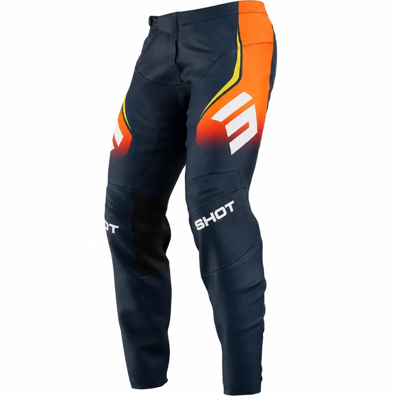 Motokrosové nohavice Shot Devo Future modro-oranžové