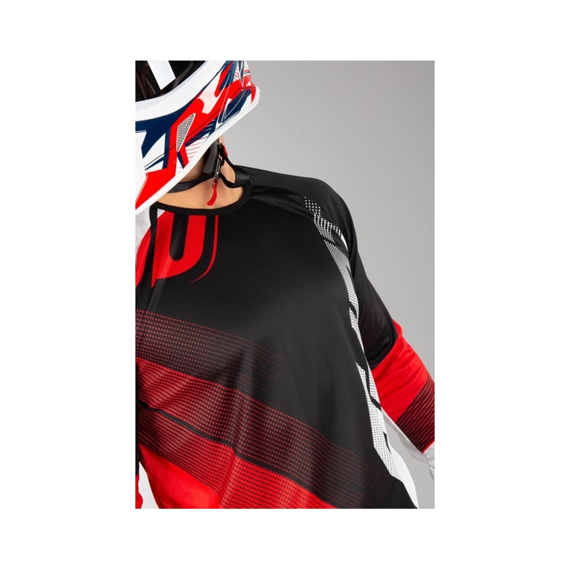 Komplet (dres + nohavice) Shot DEVO Ultimate čierno-červený