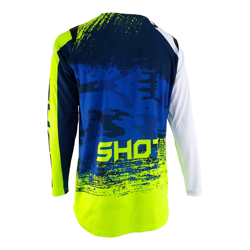 Komplet (dres + nohavice) Shot CONTACT Counter modro-fluorescenčno žltý