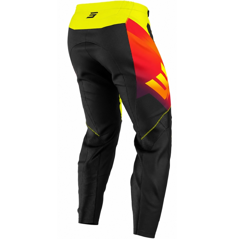 Detské motokrosové nohavice Shot Draw Rocket fluo žlté