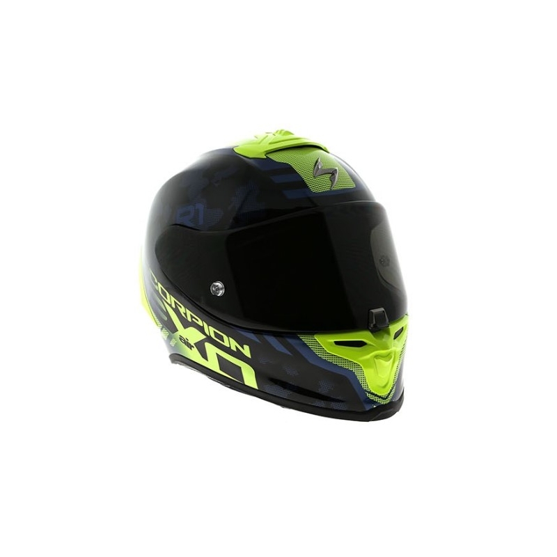 Integrálna prilba Scorpion EXO-R1 Air Ogi čierno-fluorescenčno žltá výpredaj