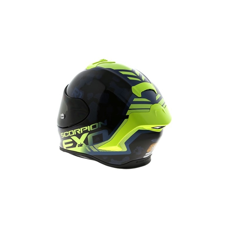 Integrálna prilba Scorpion EXO-R1 Air Ogi čierno-fluorescenčno žltá výpredaj