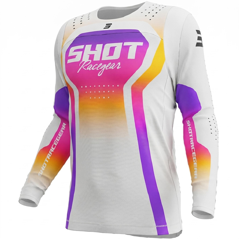 Motokrosový dres Shot Contact Stream biely