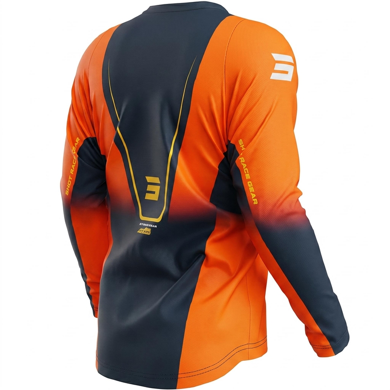 Motokrosový dres Shot Devo Future modro-oranžový