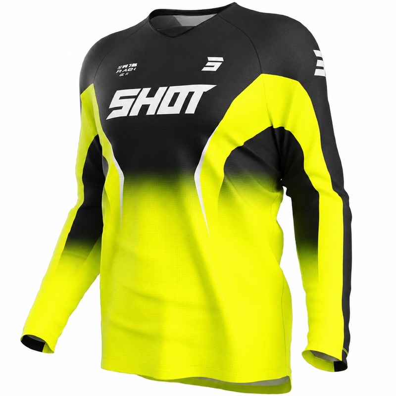 Motokrosový dres Shot Draw Clash fluo žltý