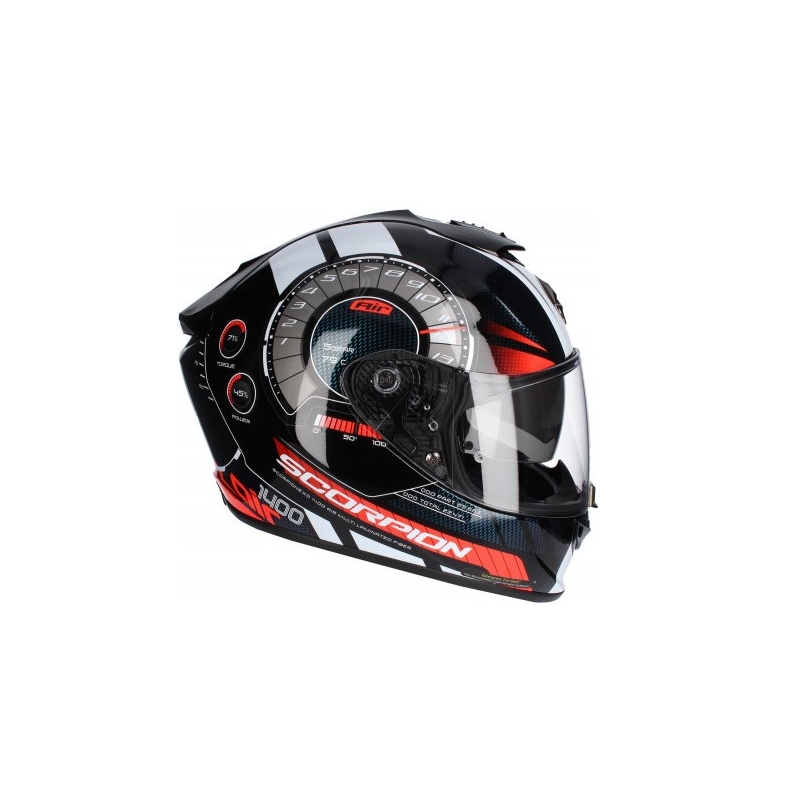 Integrálna prilba Scorpion EXO-1400 Air Torque čierno-červená