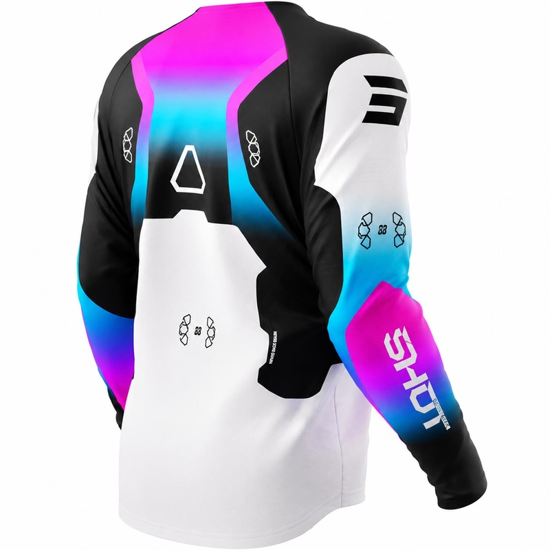 Detský motokrosový dres Shot Draw Rocket ružový