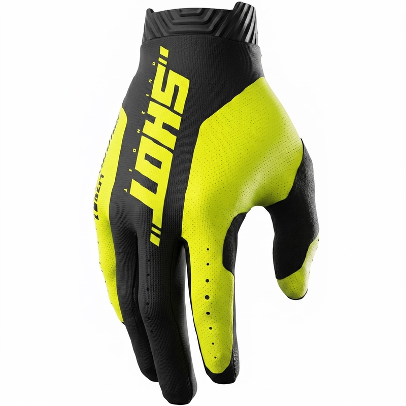 Motokrosové rukavice Shot Lite Skin fluo žlté