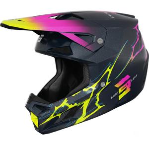 Detská motokrosová helma Shot Speed Rac perleťovo modrá