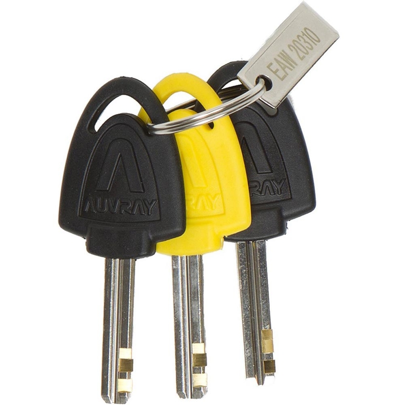 Zámok na brzdový kotúč Auvray B-Lock 14 s alarmom oceľovo strieborný