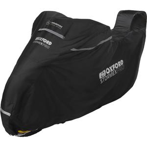 Plachta na motorku Oxford Stormex Pro (s priestorom pre kufor) čierna