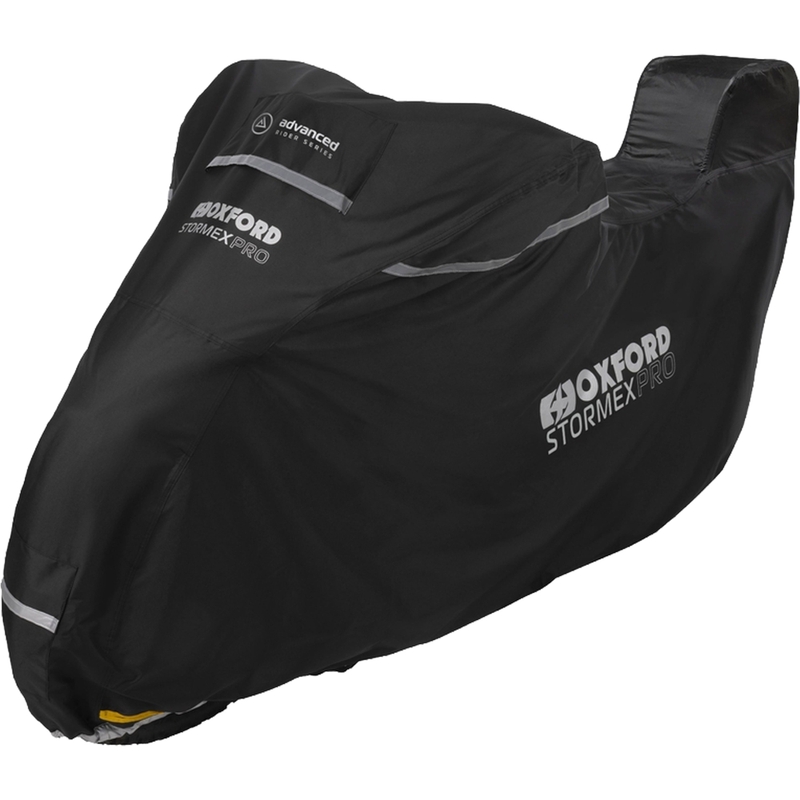 Plachta na motorku Oxford Stormex Pro (s priestorom pre kufor) čierna