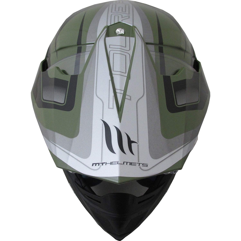 Enduro prilba MT Synchrony Duosport SV Tourer zeleno-čierna matná