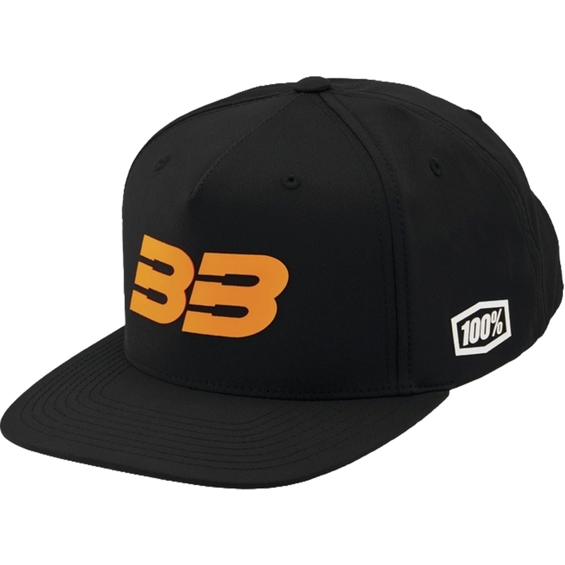 Šiltovka 100 % BB33 Snapback čierno-oranžová