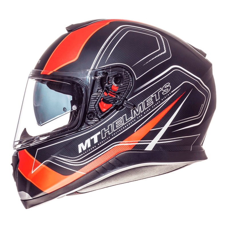 Integrálna prilba na motocykel MT Thunder 3 SV Trace čierna matná-fluorescenčno-oranžová výpredaj