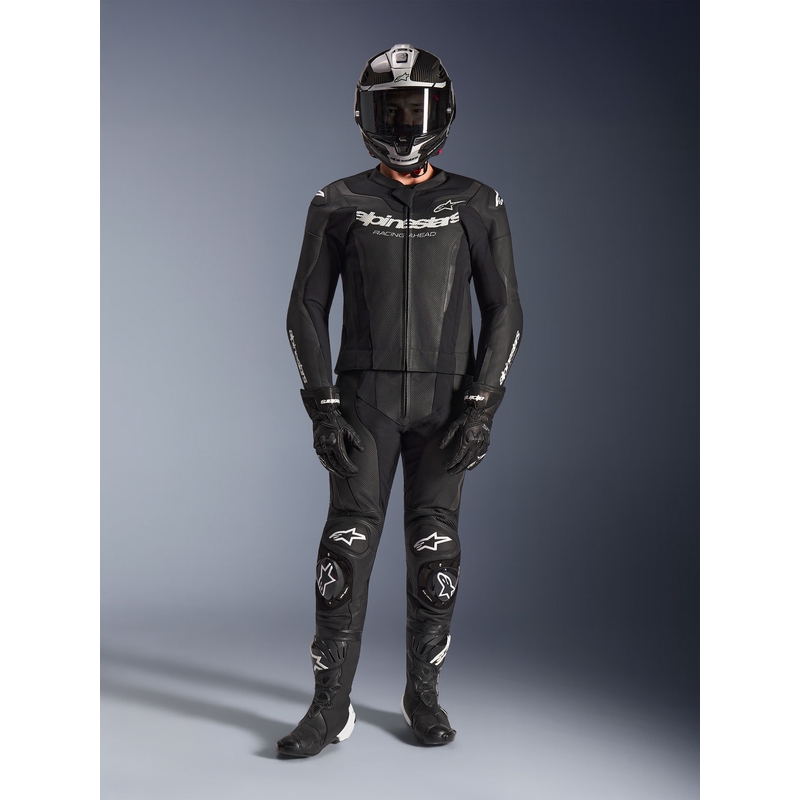 Dvojdielna kožená kombinéza Alpinestars GP Force V2 čierno-biela