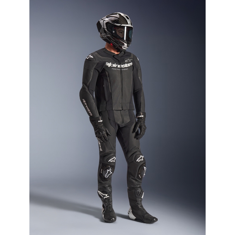 Dvojdielna kožená kombinéza Alpinestars GP Force V2 čierno-biela