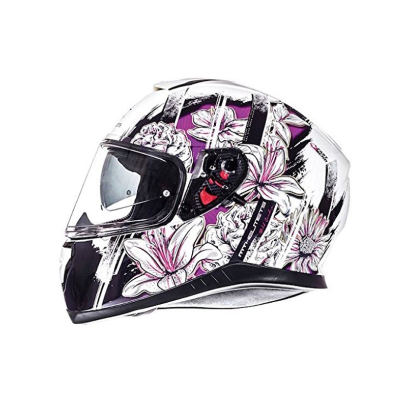 Integrálna prilba na motocykel MT Thunder 3 SV Wild Garden bielo-fialová