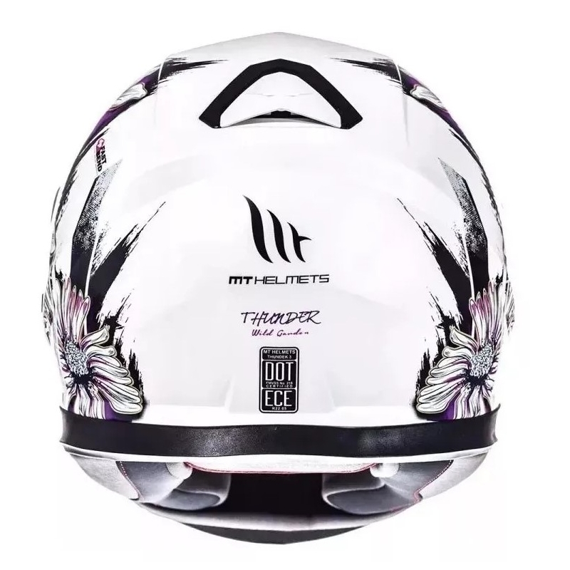 Integrálna prilba na motocykel MT Thunder 3 SV Wild Garden bielo-fialová
