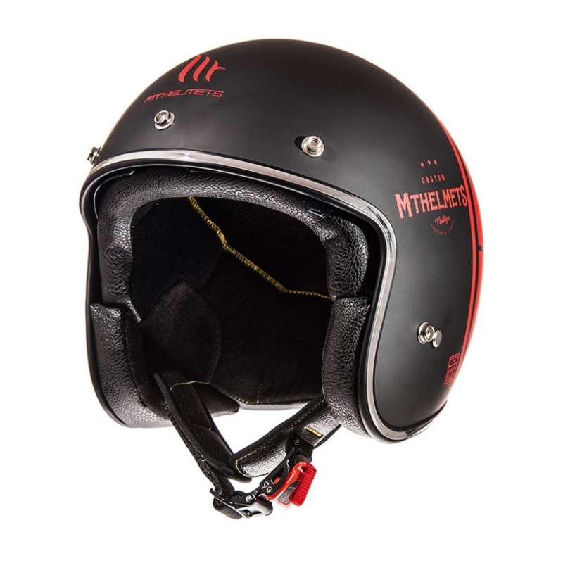 Prilba na motocykel otvorená MT LeMans SV Divenire červená matná výpredaj