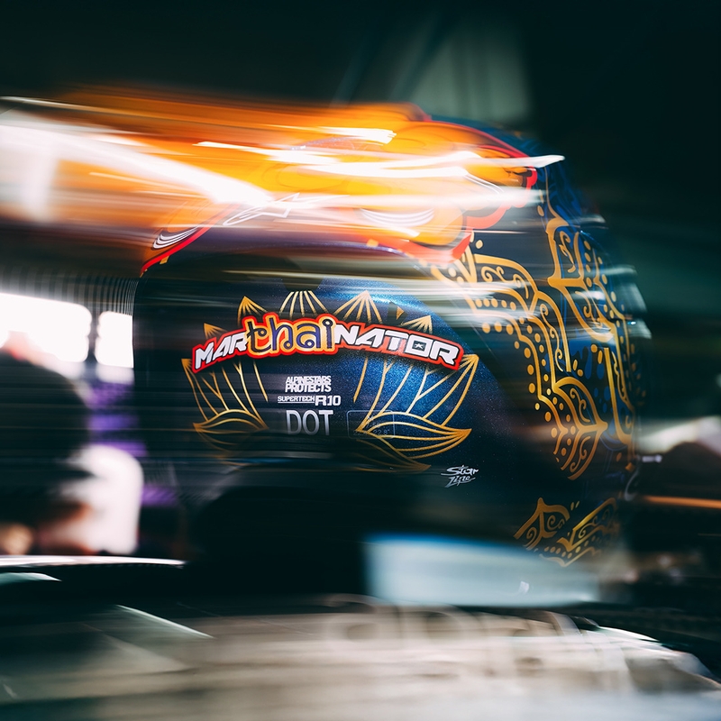 Integrálna helma na motorku Alpinestars Supertech R10 Marthainator limitovaná edícia JORGE MARTIN modro perleťovo zlato červená