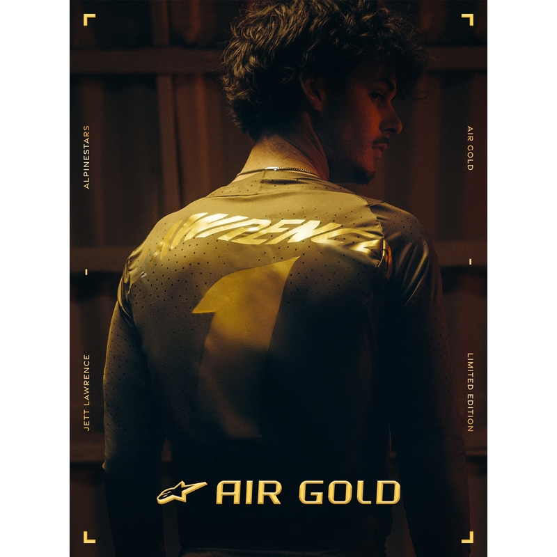 Topánky na motorku Alpinestars TECH 10 limitovaná edícia AIR GOLD hnedo zlaté