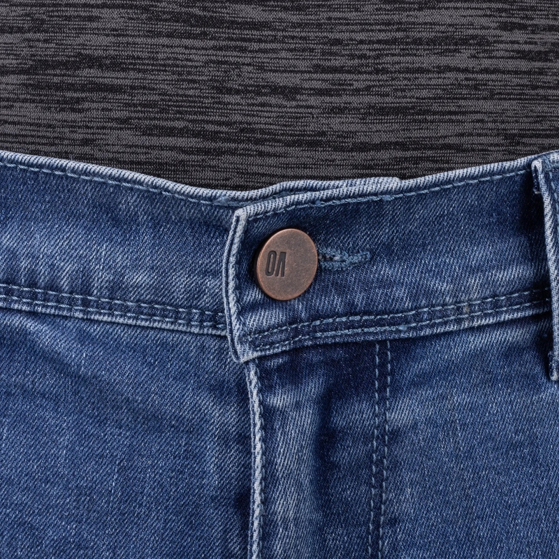 Džínsy na motorku Oxford Original Approved Tailor AA svetlomodré