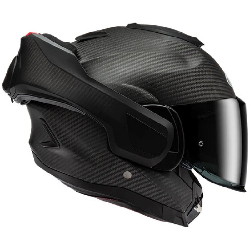 Preklápacia helma na motorku HJC F100 CARBON matná čierna