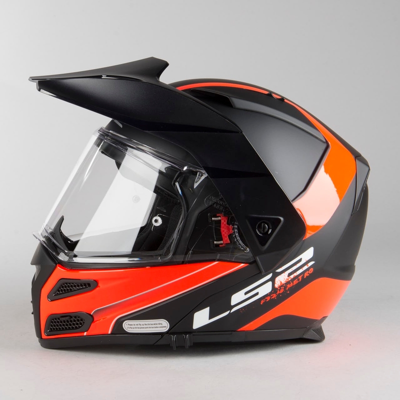 Odklápacia prilba LS2 FF324 Metro EVO Rapid čierno-oranžová výpredaj