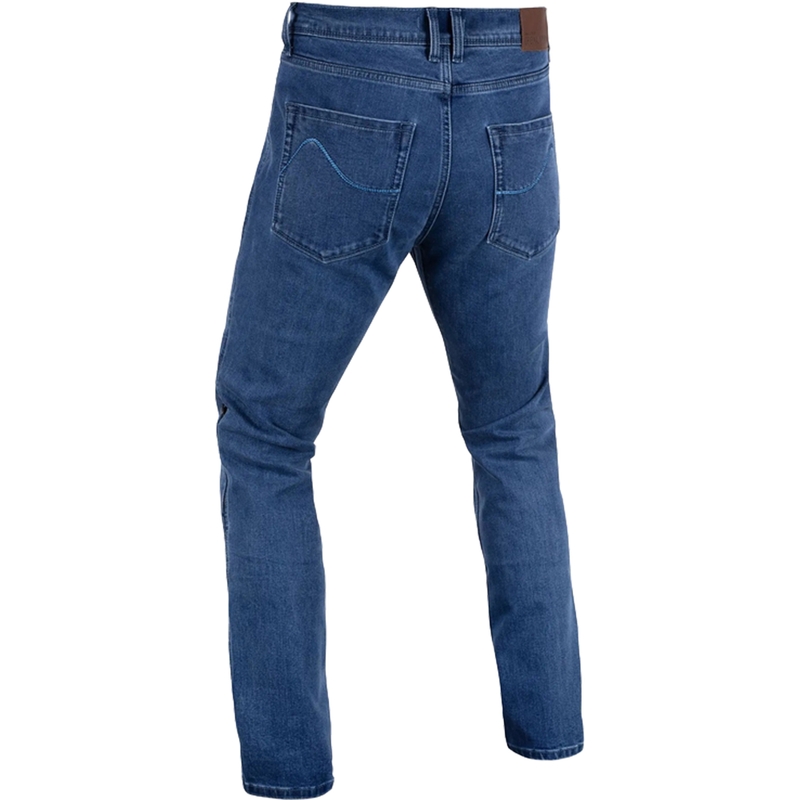Džínsy na motorku Oxford Original Approved Tailor AA svetlomodré
